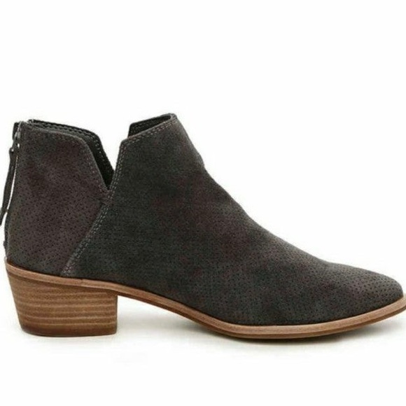 Dolce Vita Shoes - Dolce Vita Suede Leather Blue Grey Slouchy Booties